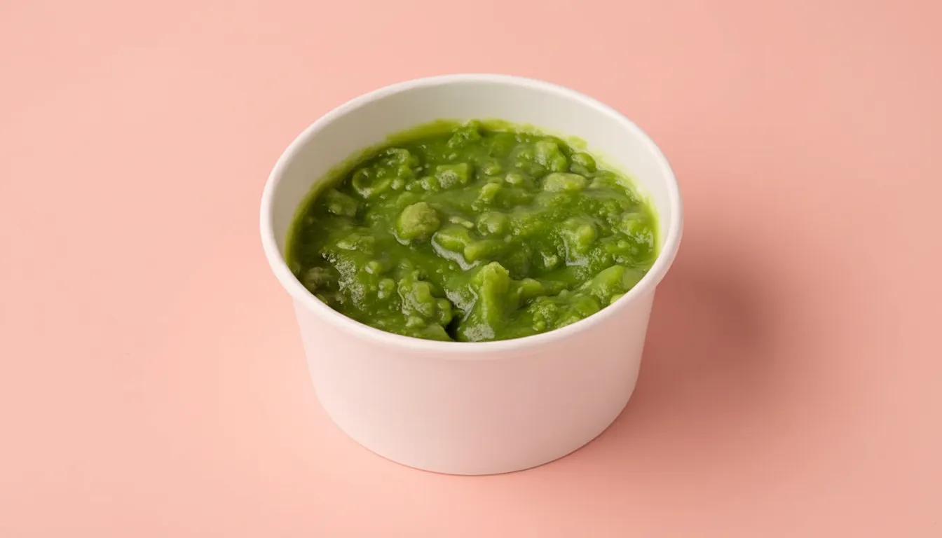 Mushy peas and sides that pop - after SnackSnap AI enhancement
