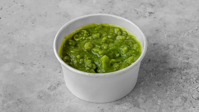 Mushy peas and sides that pop - before SnackSnap AI enhancement
