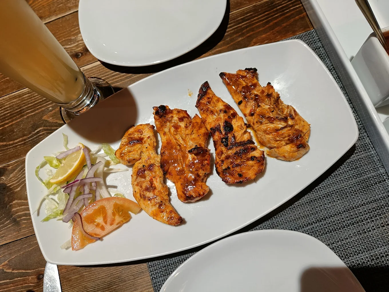 Shish kebabs with perfect char marks - before SnackSnap AI enhancement
