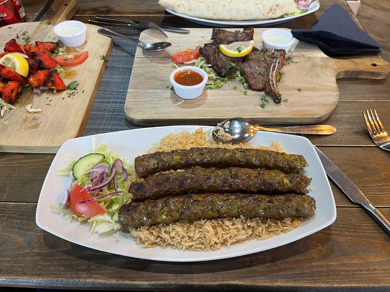 Plated kebabs that take centre stage - before SnackSnap AI enhancement