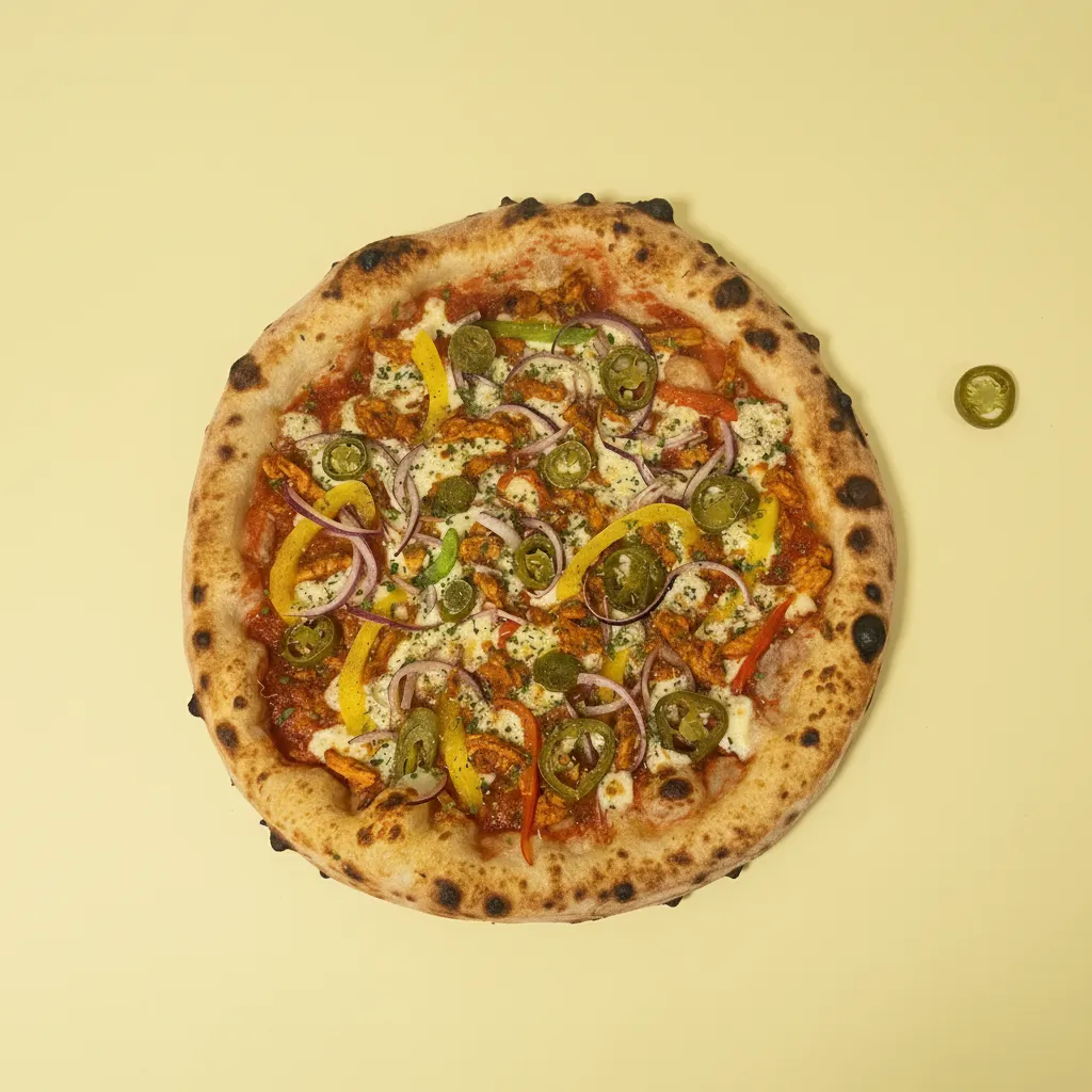 Loaded pizzas shot from every angle - after SnackSnap AI enhancement